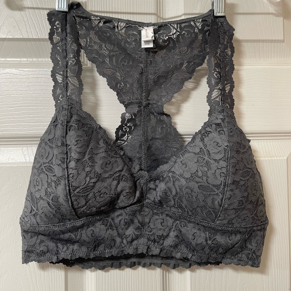 WISHLIST Gray Bralette All Lace Size XL - Picture 2 of 7